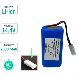 Mjstg1 14.8V 2600MAH Pil Xiaomi G1 Mı ve Essential, Mop Uyumlu Robot Vakum Mjstg1 14.8V 2600MAH Pil