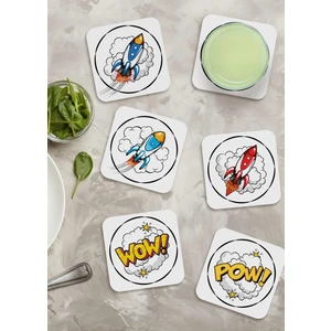 The Mia Popart Bardak Altlığı 6'lı Set