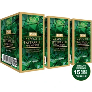 Ukko Cosmetics 3 Adet Aksöğüt Ekstraktlı  Masaj Kremi Plus - Snap Sachet - Ürün
