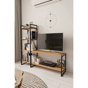 Nilamu  150 cm  Tv Ünitesi / Metal Aksamlı / Açık Raf / Kitaplık / Organizer / Ofis / Ev / Salon / Tv Sehpası / Dekoratif