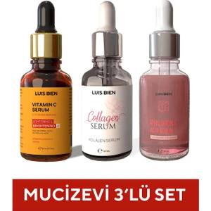Luis Bien C Vitamini +  Serum + Hyaluronik Asit  3'lü Set