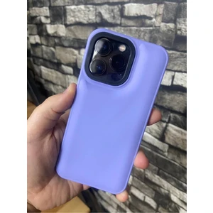 Bilişim Aksesuar iPhone 14 Pro Puffer Şişme Kılıf Iç Kısmı Kadifeli Kapak Lila