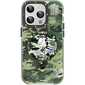 Apple iPhone 14 Pro Max Kılıf Magsafe Şarj Özellikli Youngkit Kamuflaj Serisi Kapak