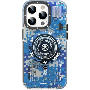 Apple iPhone 14 Pro Max Kılıf Magsafe Şarj Özellikli Youngkit Kamuflaj Serisi Kapak