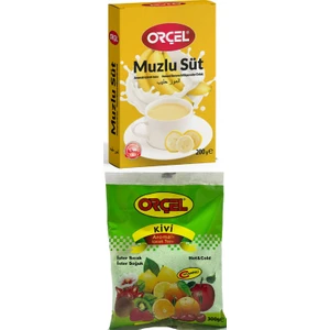 Muzlu Süt 200 gr + Kivi Aromalı İçecek Tozu 300 gr Oralet Çay