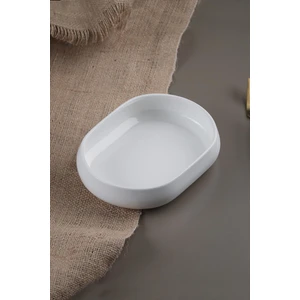 Bianco Perla Porselen Oval Bombeli Tabak