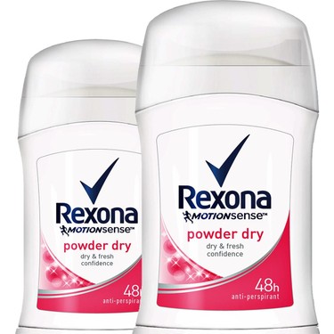 3X Rexona Powder Dry 48 Horas Antiperspirant Stick Desodorante en Barra 45g  ea