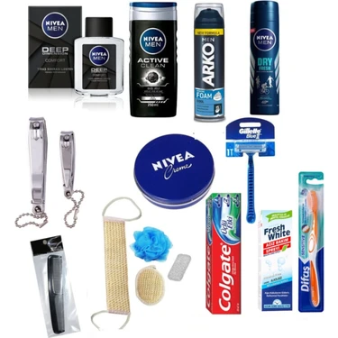 Nivea Damat Çeyiz Seti 16 Parça Tıraş ve Bakım Ürünleri ile Tam
