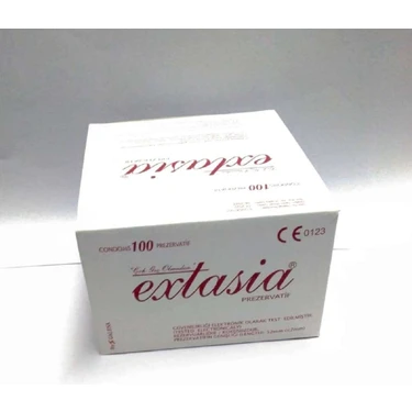 Extasia Prezervatif 100 Adet Kokusuz Doğal Lateks