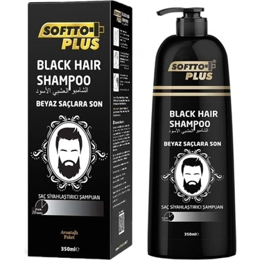 Softto Plus Black Hair Saç Siyahlaştırıcı Şampuan 350