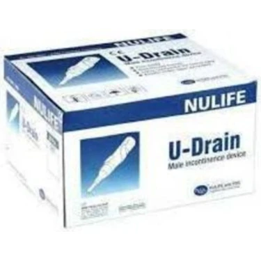 Nulife U-Drain Prezervatif Sonda 30mm - Yapışkan Şeritli - 50 Adet Nulife