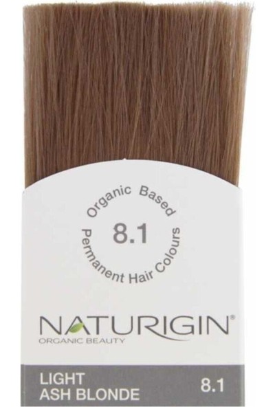 Naturigin Organik Içerikli Saç Boyası-8.1 Açık Kül Sarısı