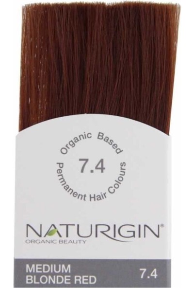 Naturigin Organik Içerikli Saç Boyası 7.4 Orta Sarı Kızıl