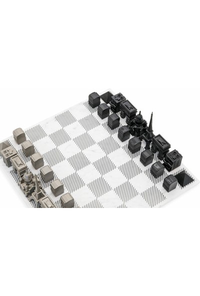 Skylıne Chess Parıs Paslanmaz Çelik Satranç Takımı Sk SKU.112S