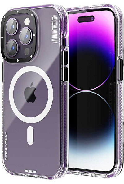 Apple iPhone 14 Pro Max Kılıf Magsafe Şarj Özellikli Youngkit Exquisite Serisi Kapak