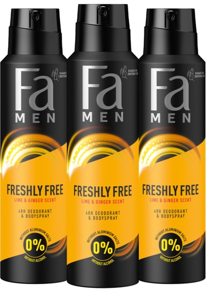 Freshly Free Misket Limonu & Zencefil Deosprey X 3 Adet