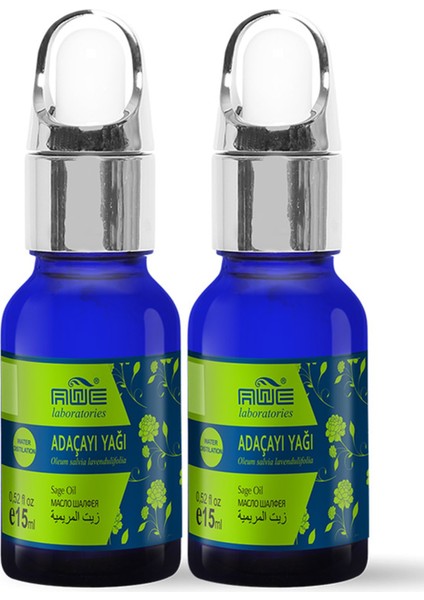 2li Adaçayı (Acı Elma) Yağı 15 Ml, Damlalıklı Serum/ Kolay Kullanım
