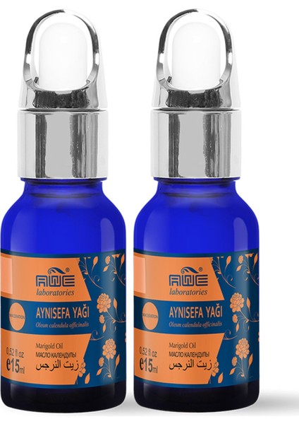 Awe Cemre 2li Aynısefa (Nergis/calendula) Taşıyıcı Yağı 15 Ml, Damlalıklı Serum/ Kolay Kullanım