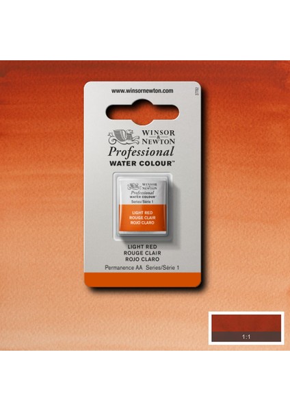 Professional Sulu Boya Yarım Tablet Light Red 362 S.1