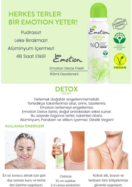 Detox Fresh Deodorant 3x150ml modelleri