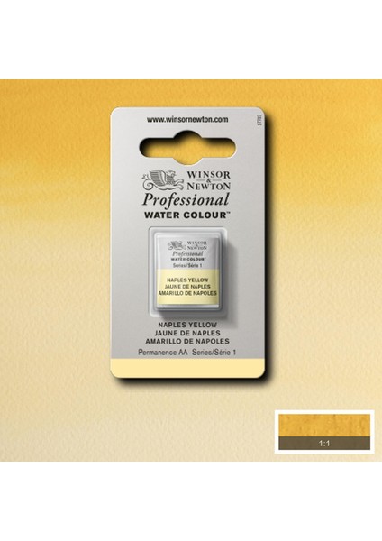 Professional Sulu Boya Yarım Tablet Naples Yellow 422 S.1
