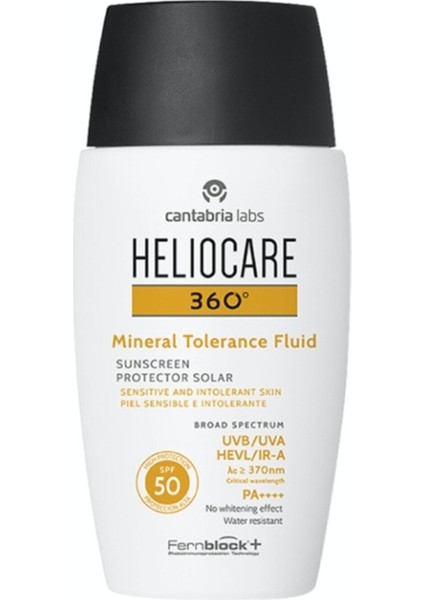 360 Mineral Tolerance Fluid SPF50 50 ml