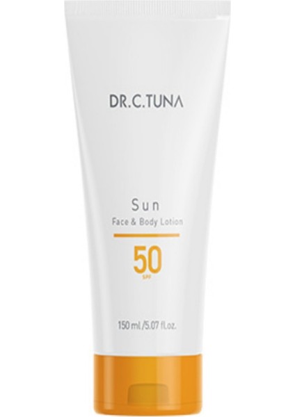 Yeni Seri Dr.c.tuna Sun Serisi Yüz ve Vücut Losyonu 50 Spf 150 ml