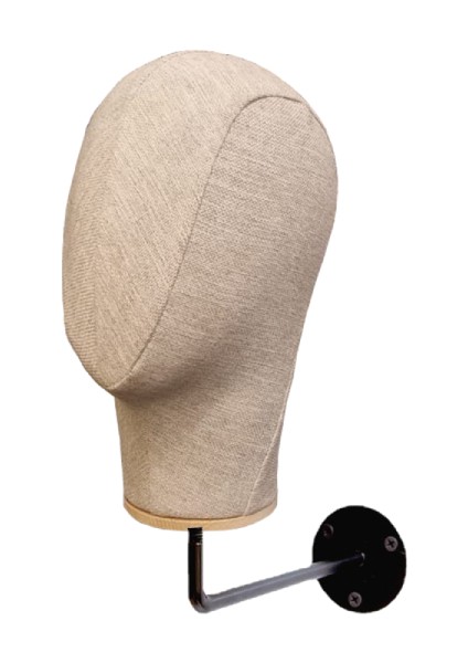 Duvara Monte Bayan Kumaş Kaplı Kafa Mankeni modelleri