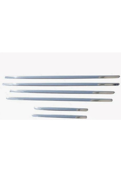 Citroen C5 Uyumlu Krom Cam Çıtası 6 Prç. P. Çelik 2008 Üzeri