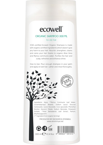 Yağlı Saçlar Için Organik Şampuan 2'Li Set (2 X 300 Ml) modelleri