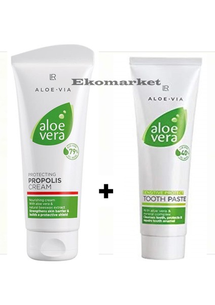 Aloe Vera Propolis Krem 100ML + Aloe Vera Hassas Diş Macunu 100