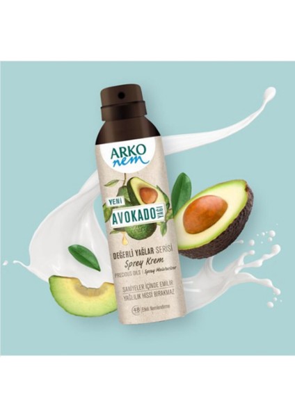 Nem Değerli Yağlar Sprey Krem Avokado 150 ml 3 Adet fiyatları