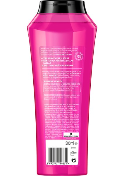 Supreme Lenght Uzun Saçlara Özel Şampuan 500 Ml