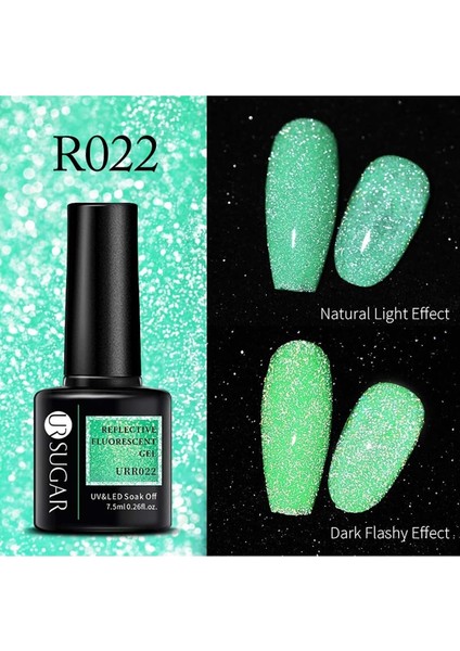 Reflective Fluorescent Gel Karanlıkta Parlayan Simli Kalıcı Oje R022 fiyatları