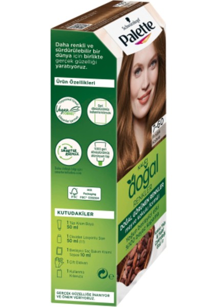 Palette Kalıcı Doğal Renkler Saç Boyası 7-60 Fındık Kahve fırsatları