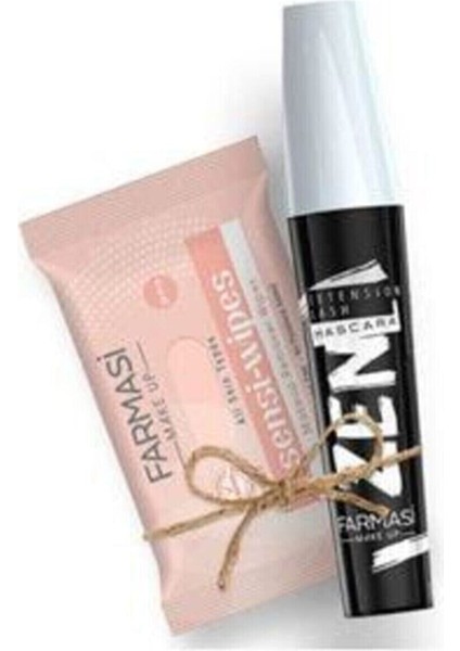 Zen Maskara 8 ml & Sensi Wipes Makyaj Temizleme Mendili