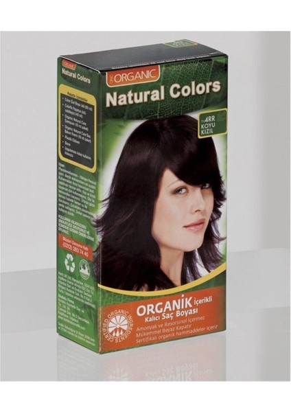 Natural Colors 4rr Koyu Kızıl Organik Saç Boyası