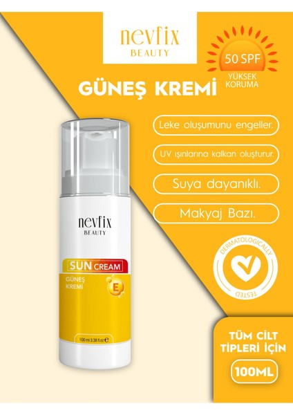 Beauty 50 Spf (Faktör) 100 ml Güneş Kremi