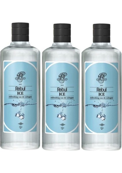 Ice Kolonya 270 ml Cam Şişe 3 Adet
