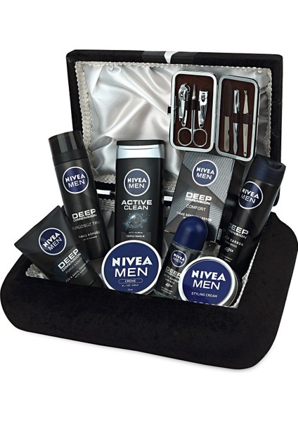 Exclusive Erkek Cilt Bakım Seti - Damat Çeyiz Sandık Seti