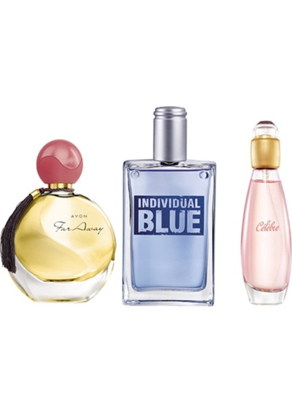 Far Away Edp 50 ml + Individual Blue Edt 100 ml + Celebre Edt 50 ml 3lü Set