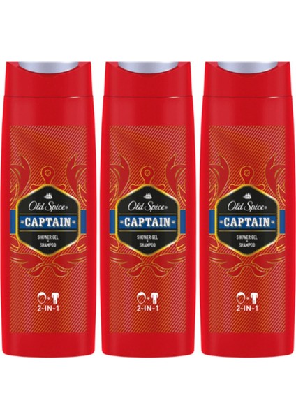 Captain Duş Jeli 400 ml X3