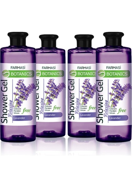 Botanics Lavanta Özlü Rahatlatıcı Duş JELI-500ML 4 Adet