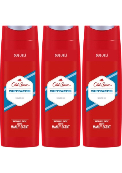 Old Spice White Water Duş Jeli 400 ml X3