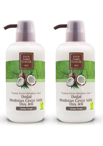 Duş Jeli Hindistan Cevizi Sütlü 600 ml x 2 Ade