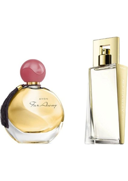 Far Away Edp 50 ml + Attraction Edp 50 ml 2li Set