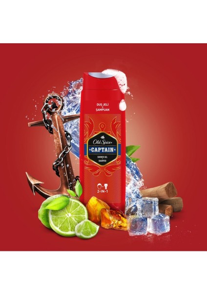 Duş Jeli & Şampuan 400 ml Captain P