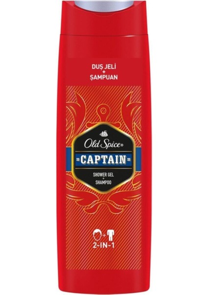 2ın1 Duş J. & Şampuan Captaın 400 ml