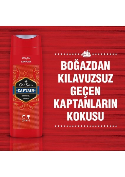 2ın1 Duş J. & Şampuan Captaın 400 ml