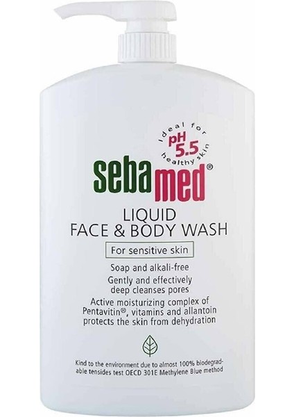 Likid Kuruma Karşıtı Yüz & Vücut Temizleyici Likit 1000 ml Paraben Içermez